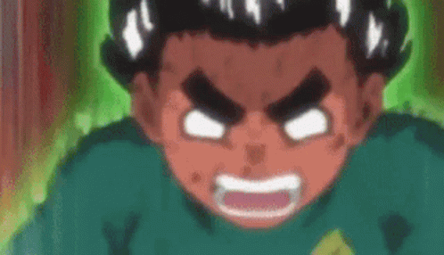 Rock Lee Destroying Battlefield GIF
