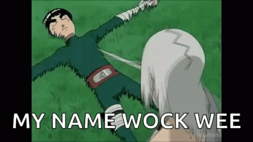 Rock Lee Playing Dead GIF
