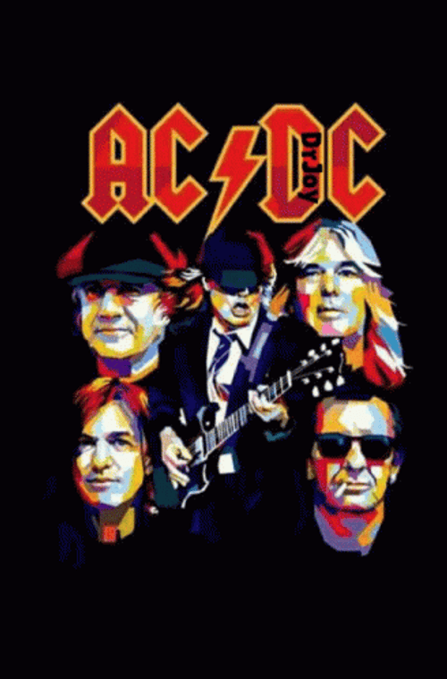 Rock On Band Flyers GIF