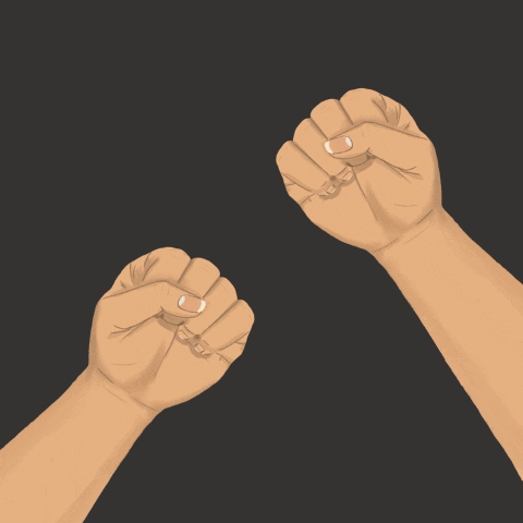 Rock Paper Scissors Animated Hands Only GIF