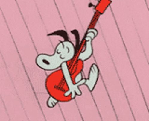 Snoopy Rock Star GIF