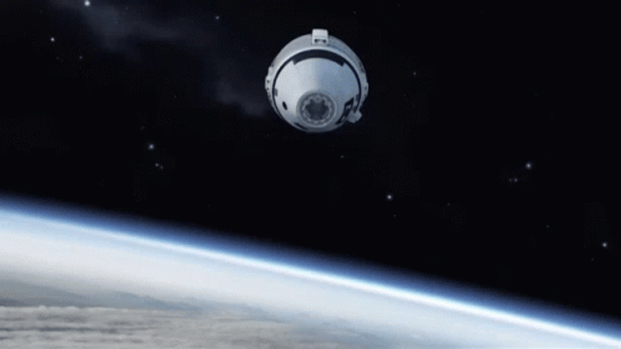 Rocket Debris Falling To Earth GIF