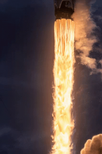 Rocket Falling To Earth Lava Fire GIF
