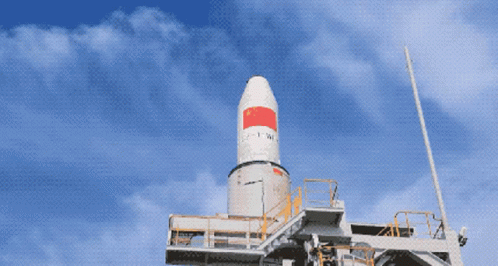 Exploding Rocket Falling To Earth GIF