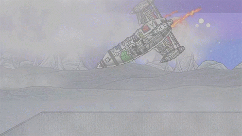 Rocket Falling To Earth Crash GIF