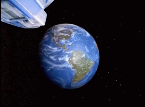 Space Rocket Falling To Earth Power Rangers GIF
