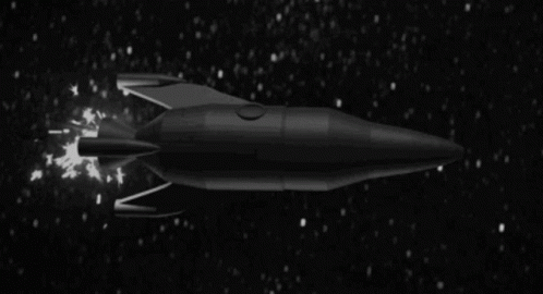 Outer Space Rocket Launch GIF
