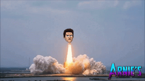 Arnie's Rocket Launch GIF