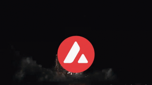 Rocket Launch with Red Circle and White Triangle