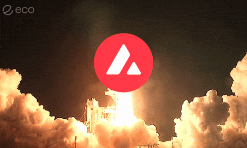 Rocket Launch With Red Circle White Triangle