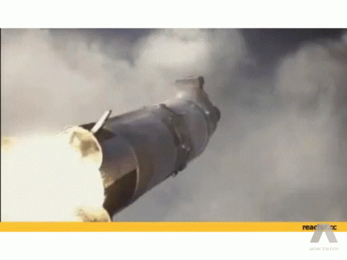 Rocket Launch With Yellow Background