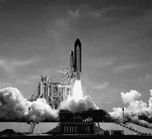 Rocket Launching The Future Starting to Lift Off