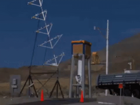 Rocket Launching With Letter T GIF