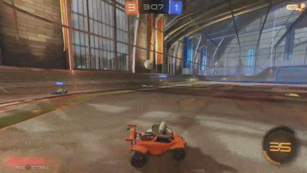 Rocket League 2 Vs 1 GIF