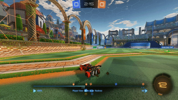 Rocket League Blocking Shot GIF