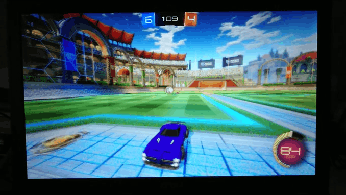 Rocket League Ceiling Rebound Shot GIF