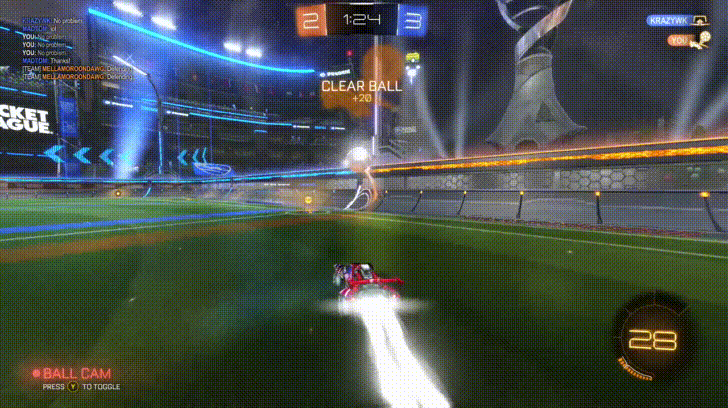 Rocket League Redirect Hit GIF
