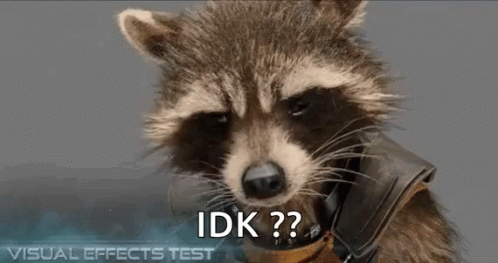 Rocket Raccoon Talks On Phone Helmet GIF