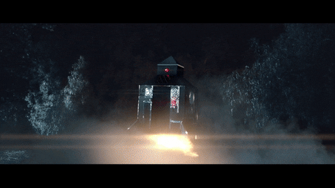 Rocket Ship Launching Music Video GIF