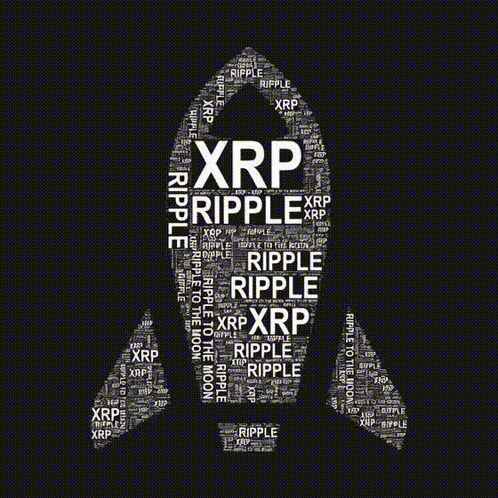 Rocket With XRP Ripple Written On It