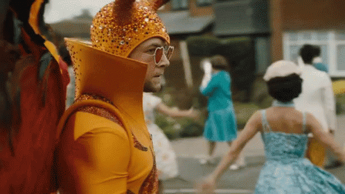 Rocketman Elton John Devil Costume GIF
