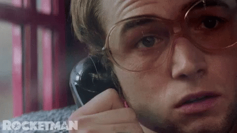 Rocketman Elton John Disappointed Call GIF
