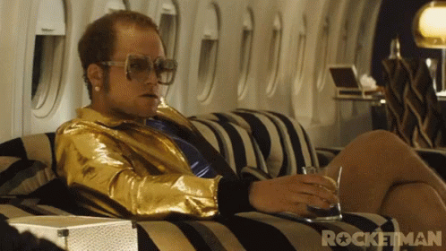 Rocketman Elton John Smug Look GIF