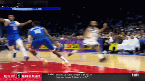 Rockets And 76Ers Basketball Game GIF
