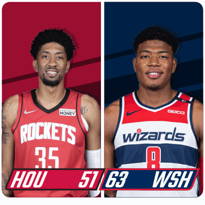 Rockets Player and Wizards Player Side by Side