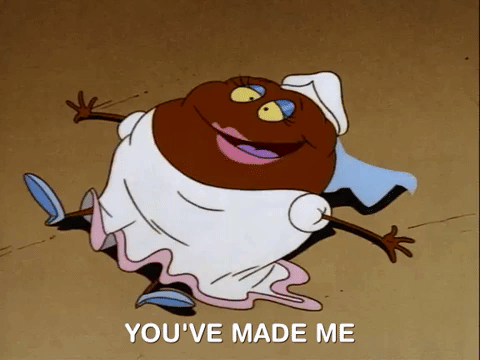 Rockos Modern Life Meatball In Wedding Dress GIF