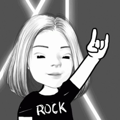 Rockstar Rock On Head Bang GIF