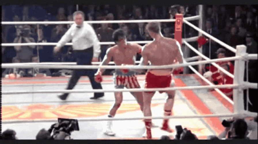 Rocky 4 Ivan Drago Knock Out GIF