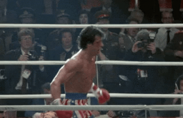 Rocky 4  Rocky Balboa Boxing Champion GIF