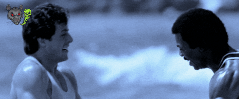 Rocky Balboa Apollo Creed Training GIF