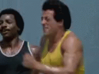 Rocky Balboa Training Done Celebrating GIF