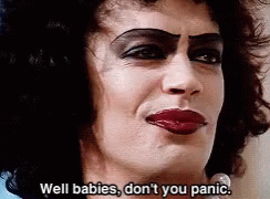 Rocky Horror Picture Show Meatloaf Don't Panic GIF