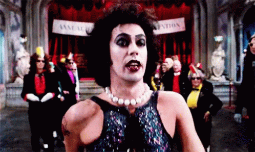 Rocky Horror Picture Show Meatloaf Walking Towards Camera GIF
