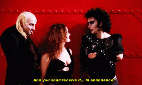 Rocky Horror Picture Show Meatloaf Walking Out GIF