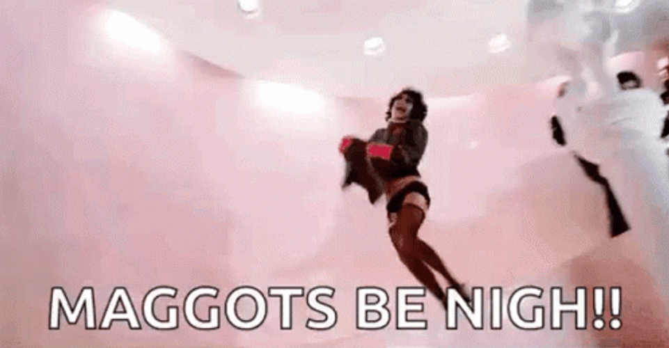 Rocky Horror Picture Show Meatloaf Running Downstairs GIF