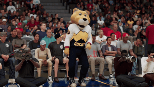 Rocky Mascot Dancing GIF