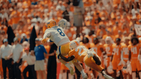 Rocky Top Player Tackle His Opponent GIF