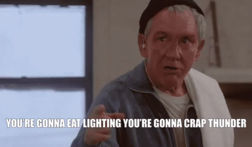 Rocky Training Old Man Burgess Meredith GIF