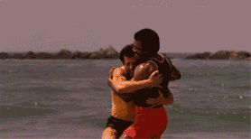 Rocky Training Rocky Balboa Apollo Creed Hugging GIF