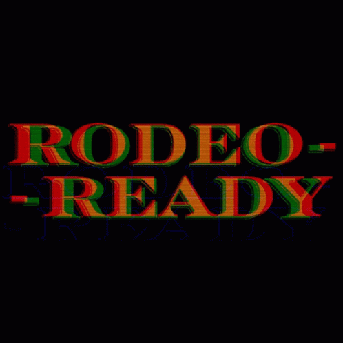 Rodeo Ready In Red, Green, Yellow GIF