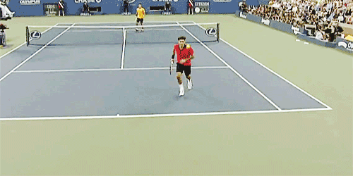 Roger Federer Amazing Shot GIF