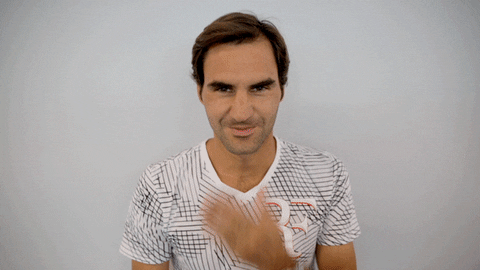 Roger Federer Blowing A Kiss GIF