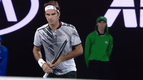 Roger Federer Cheering GIF