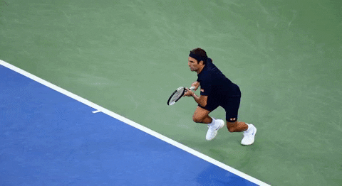 Roger Federer Fast And Powerful Shot GIF