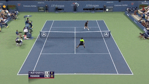 Roger Federer Gaining A Point GIF