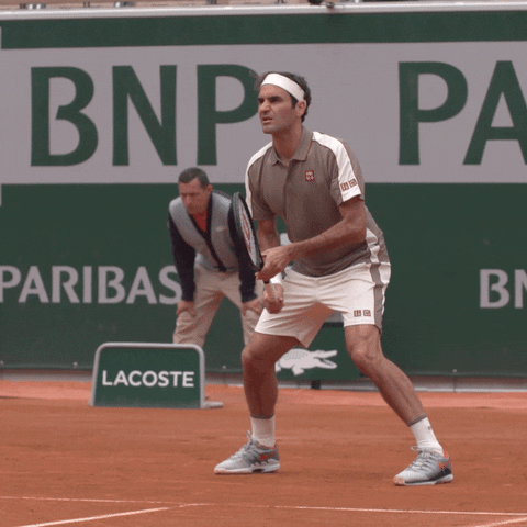 Roger Federer Jumping Up And Down GIF